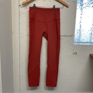 Lululemon Wunder Train High Rise Salmon/orange Leggings - Size 4